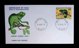 CL, FDC, Premier Jour, République Du Mali, Bamako, 31 Mars 1976, Cameleo Cameleo: Nonsi - Malí (1959-...)