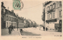 FRANCE - Mantes - Vue Sur L'avenue De La République - Vue Générale - Animé - Carte Postale Ancienne - Mantes La Ville