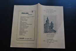 Extension De L'Université Libre De Bruxelles Programme Des Conférences 1956 1957 Vrije Universiteit Te Brussel ULB VUB - Bélgica