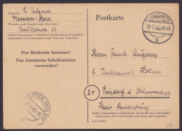 Uetersen/Holstein: P764 I, O, Bedarf, Abgang "Elmshorn", 20.7.46 - Cartas & Documentos