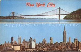 72305010 New_York_City Skyline Und George Washington Bridge - Altri & Non Classificati