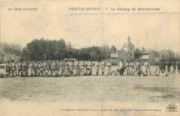 30 - Pont Saint Esprit - Le Champ Des Manœuvres - Animée - Militaria - Correspondance - CPA - Voir Scans Recto-Verso - Pont-Saint-Esprit