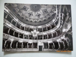 Cartolina Viaggiata "CAGLI  Teatro Comunale - Interno" 1963 - Pesaro