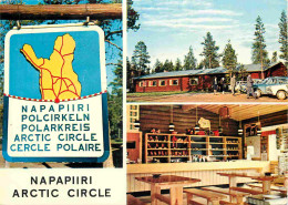 Finlande - Rovaniemi - Napapiiri - Arctic Circle - Multivues - Automobiles - Cercle Polaire - Suomi - Finland - CPM - Vo - Finlande