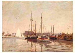 Art - Peinture - Claude Monet - Segelschiffe - CPM - Voir Scans Recto-Verso - Peintures & Tableaux