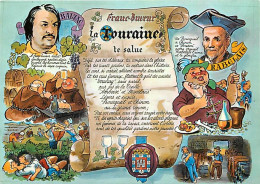 37 - Indre Et Loire - La Touraine - Franc-Buveur - Illustration - CPM - Voir Scans Recto-Verso - Autres & Non Classés