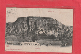 BELFORT LE ....  LE CHATEAU  .  CARTE AFFR AU VERSO LE 30-12-1904  .  2 SCANNES - Belfort - Ville