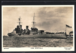 Pc Kriegsschiff HMS Sheffield In Fahrt  - Guerra