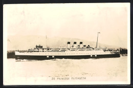 AK Passagierschiff SS Princess Elizabeth In Fahrt  - Paquebots