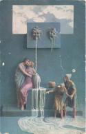 ARTS - Sculptures - La Source Nouvelle - Mastoianni - Colorisé - Carte Postale Ancienne - Sculpturen