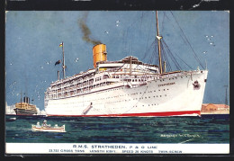AK Passagierschiff RMS Stratheden, P & O Line  - Paquebots