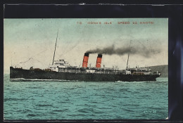 AK Passagierschiff TS Mona`s Isle In Voller Fahrt  - Steamers