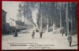 CPA 190? Tervuren.Tervueren Route De Malines, Quatre Bras. Hôtel-Café-Restaurant - Tervuren