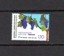 Bosnia: HP Mostar 2024. Flora International Wine Day MNH - Bosnië En Herzegovina