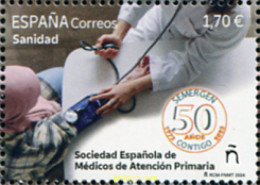 726350 MNH ESPAÑA 2024 SANIDAD. 50 ANIVERSARIO DE LA SOCIEDAD ESPAÑOLA DE MÉDICOS DE ATENCIÓN PRIMARIA (SEMERGEN). - Neufs