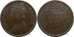 Inde Britannique - Empire Des Indes - Victoria - 1/4 Anna 1862 Calcutta - TB+/VF35 - Mon5440 - India