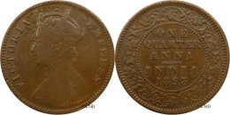 Inde Britannique - Empire Des Indes - Victoria - 1/4 Anna 1893 Calcutta - TTB/XF40 - Mon6055 - Inde