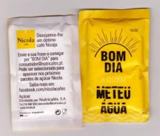 Sachet De Sucre " BOM DIA METEU AGUA 16/30 "  Portugal (scann Recto-verso) [S084]_Di111 - Sugars