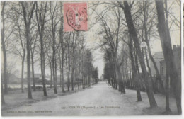 53 CRAON (Mayenne) Les Promenades Circulé 1904 Edit. J. Malicot Sablé Sur Sarthe N° 577 - Craon