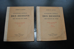 LUGT Fritz INVENTAIRE GENERAL DES DESSINS DES ECOLES DU NORD ECOLE FLAMANDE TOME 1 & 2 COMPLET MUSEE DU LOUVRE Filigrane - Kunst