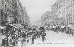 CPA. [75] > TOUT PARIS > N° 1844 - Rue St-Antoine - (IVe Arrt.) - TBE - Distretto: 04