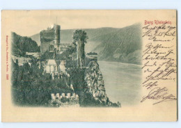 Y6812/ Burg Rheinstein Reliefkarte 1900 AK - Altri & Non Classificati