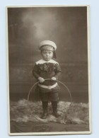 W8U33/ Kleines Kind Mit Reifen Matrosenuniform Foto AK Ca.1912 - Other & Unclassified