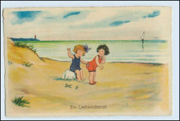 N5443/ Ein Liebesdienst - Kinder Am Strand - Nähen 1929 - Altri & Non Classificati