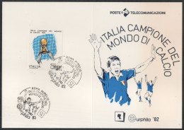 FOOTBALL - ITALIA ROMA 1982 - ITALIA CAMPIONE MONDIALE DI CALCIO - EURPHILA '82 - PICCOLO FOLDER RICORDO - A - 1982 – Espagne