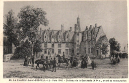 LA CHAPELLE-SUR-ERDRE, LOIRE ATLANTIQUE, CASTLE, HORSE, ILLUSTRATION, FRANCE, POSTCARD - Non Classés