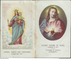 Bs78 Calendarietto Religioso Sacro Cuore Di Gesu' Bologna - Autres & Non Classés