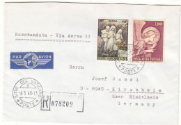 Vatican - Lettre Recom De 1968 - Oblit Citta Del Vaticano - Fatima - - Briefe U. Dokumente