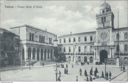 Cm411 Cartolina Padova Citta' Piazza Unita' D'italia 1916 Veneto - Padova (Padua)