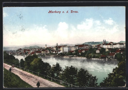 AK Marburg A. D. Drau, Panorama  - Slowenien