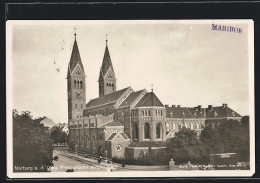 AK Marburg A. D. Drau, Franziskanerkirche Mit Strassenpartie  - Slovenië