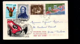 MONACO AFFRANCHISSEMENT COMPOSE SUR LETTRE POUR LA FRANCE 1985 - Covers & Documents