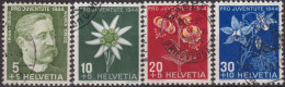 1944 Schweiz Pro Juventute ° Mi:CH 439-442, Yt:CH 399-402, Zum:CH J109-112, Numa Droz Und Alpenblumen - Used Stamps