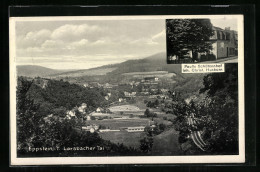 AK Eppstein I. T., Blick Auf Das Lorsbacher Tal, Paulis Schützenhof Inh. Christ. Huxhorn  - Sonstige & Ohne Zuordnung