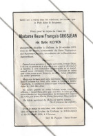 Faire-part De Décès De Mde Barbe KLEYNEN Vve De François Grosjean - DALHEM 1955 (B374) - Todesanzeige