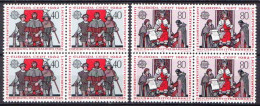 Liechtenstein MNH Set In Blocks Of 4 Stamps - 1982