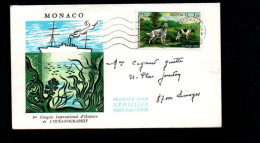 MONACO SEUL SUR LETTRE POUR LA FRANCE 1981 - Covers & Documents