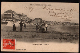 Vendée, Les Sables D'Olonne , La Plage Au 15 Juin - Sables D'Olonne