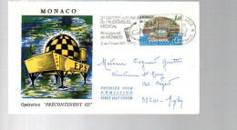 MONACO SEUL SUR LETTRE POUR LA FRANCE 1982 - Covers & Documents