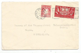 Eire Cover Dublin 21apr1939 To Suisse BIT Bureau With 2 Stamps - Storia Postale