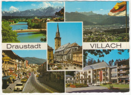 Draustadt Villach: MERCEDES W108/109, VOLVO 144, RENAULT DAUPHINE, FORD ZEPHYR - (Österreich/Austria) - Turismo
