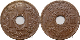 Indochine - Colonie Française - 1/2 Centime 1938 - TTB+/AU50 - Mon6291 - French Indochina