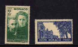 Monace - (1938) - Pierre Et Marie Curie - Radium - Neufs**/* - Ungebraucht