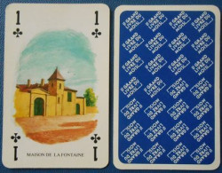 Carte à Jouer  As De Trèfle  Maison De La Fontaine  Ed Le Grand Livre Du Mois - Playing Cards (classic)