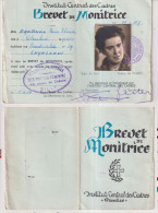 Brevet Monitrice   GILLY   1954 - Unclassified