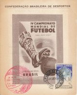 RARETÉ - VERY RARE : CARTE OFFICIELLE DE LA CBD DE LA CONFÉRENCE DE SAO PAULO DU 24 JUIN 1950 - 1950 – Brasile